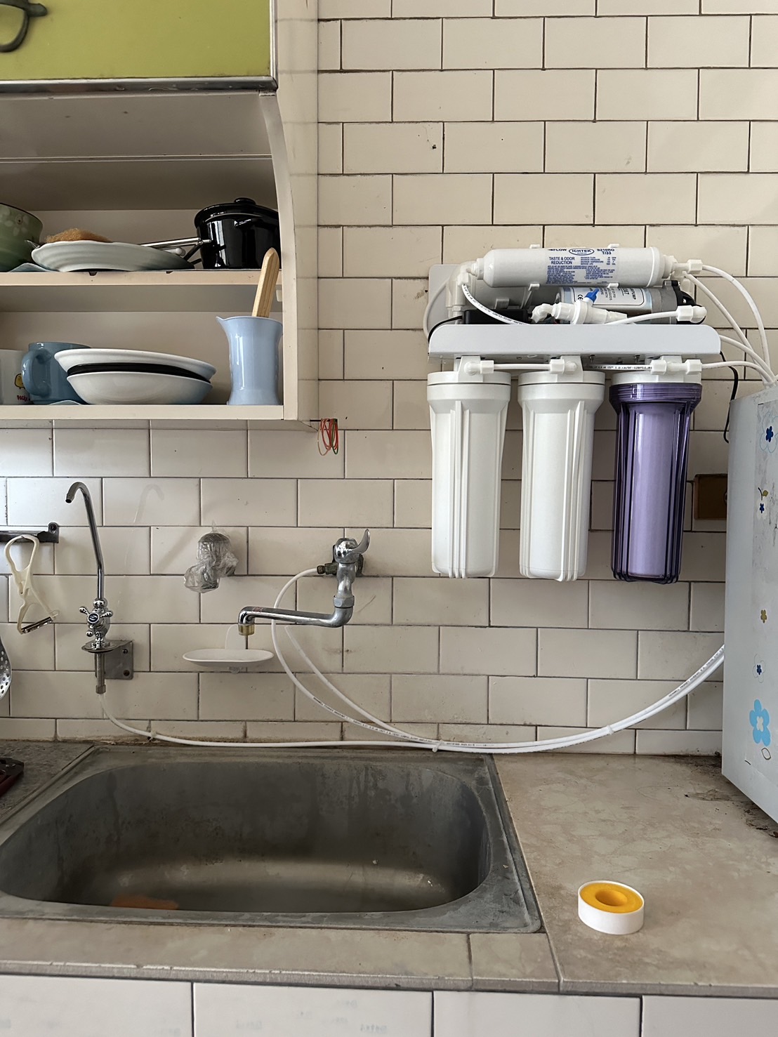 家庭用五道RO淨水器（壁掛式）+壓力桶